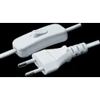 Шнур с выключателем 94 667 NPS-FS-170-WH 2x0.75 1.7м белый