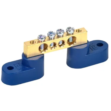 Шина N ноль на двух угловых изоляторах ШНИ-6х9-4-У2-С