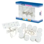 Светильник светодиодный, с диммером. Серия Backstage. ULM-F50-8W/SW/10/DIM IP20 WHITE Теплый свет(3000К)/Белый свет(4000К)/Дневной свет(6500К). Белый. TM .