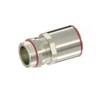 Взрывозащищенный кабельный ввод ANR под небронированный кабель в гладкой стальной трубе M50х1,5 D24-36мм. Никелированная латунь. IP66/68