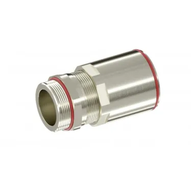 Взрывозащищенный кабельный ввод ANR под небронированный кабель в гладкой стальной трубе M50х1,5 D24-36мм. Никелированная латунь. IP66/68