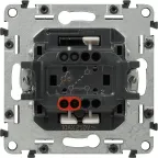 Valena ALLURE Переключатель 10АХ 250В с подсветкой с лицевой панелью безвинтовые зажимы антрацит