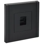 FORTE@PIANO Розетка компьютерная RJ45 кат.6 FP131 черный IEK