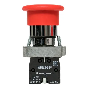 Кнопка BC42 Грибок красная NC