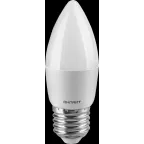 Лампа светодиодная LED 8вт E27 теплый матовая свеча