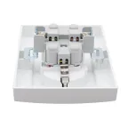 Розетка Минск 2-местная СП с заземлением 16А белая защитные шторки