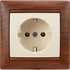 VALENA Розетка с заземлением в рамку слоновая кость
