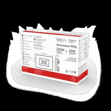 Прожектор светодиодный ДО 20 Вт 1700 лм 6500К AC 220В IP65 102х113х24мм Elementary PROMO G2 Gauss