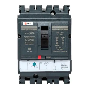 Выключатель автоматический ВА-160А 35кА ВА-99С/160 термомагнитный расцепитель