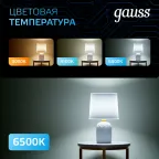 Лампа светодиодная MR16 5W 530lm 6500K GU5.3 LED 1/10/100 | 101505305 | Gauss