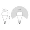 Лампа светодиодная LED 7Вт E14 220В 3000К шар, диммируемая | 105101107-D | Gauss