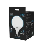 Лампа светодиодная G125 22W 1840lm 6500K E27 LED 1/10 | 105102322 | Gauss