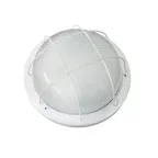 Светильник пылевлагозащищенный для ЖКХ НПП 03-60-1302 ЛН 1х100Вт Круг Решётка Матовый | 11666 | Владасвет