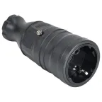 OMEGA Розетка переносная РБп14-1-0м IP20 черная