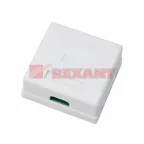 Розетка комбинированная внешняя. RJ-45(8P-8C) + RJ-11(6P-4C). UTP неэкраниров,