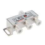 Делитель ТВ х 3 + 4шт. F BOX 5-1000 МГц Silver,
