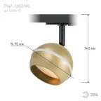 Трековый светильник TR47 - GX53 MG однофазный под лампу GX53 матовое золото под лампу GX53, лампа в комплект не входит