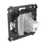 Avanti Розетка телефонная в стену одинарная, ''Белое облако''