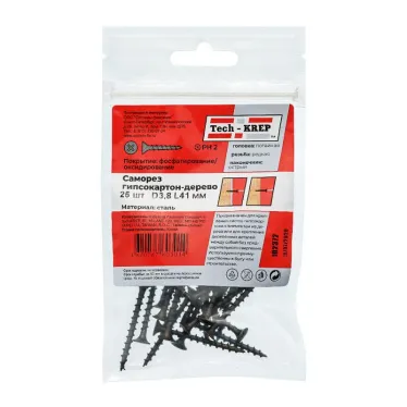 Саморез ШСГД 3.8х41 (25 шт) - пакет