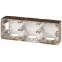 Коробка накладного монтажа 3 поста, Эра12, бронза 12-6103-13