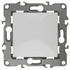 Переключатель, 10АХ-250В, Эра12, белый,12-1103-01