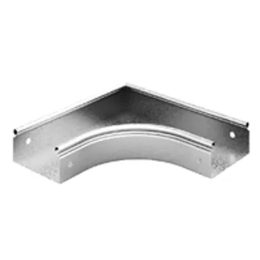 Угол плоский плавный 90 град. к лотку 400х100, толщина 0,7 мм, Сендзимир цинк