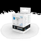 Лампа светодиодная LED 11 Вт 850 лм 6500К софит MR16 холодный GU10 AC 220В Elementary Gauss