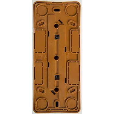 ЭТЮД Розетка тройная открытой установки без заземления без шторок 16А 250B,бук