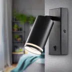 Светильник настенный WL19 BK GU10 MR16 IP20 черный