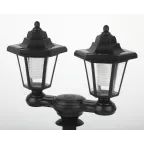 Светильник садовый на солнечной батарее пластик черный 150 см ERASV01-01