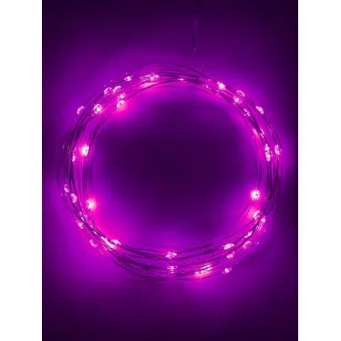 Гирлянда LED Нить 5 м сиреневый свет, АА ENIN -5NP
