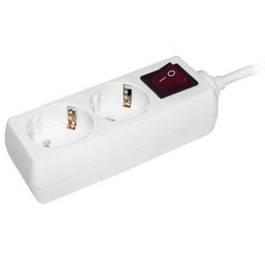 Удлинитель бытовой 2х3м с заземлением 16А УО2