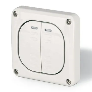 Переключатель однополюсный двухклавишный