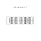 Труба гофрированная ПВХ легкая сосна с/з д16 (50 м/уп)