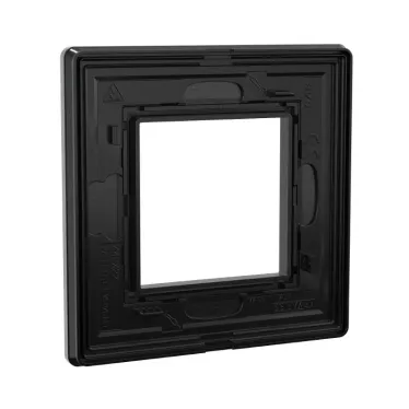 Рамка из алюминия, ''Avanti'', черная, 2 модуля