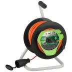 Удлинитель силовой RP-1e-3x1.5-30m на пластиковой катушке c заземлением 1 розетка 30м ПВС 3х1,5мм2