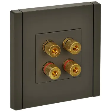 FORTE@PIANO Аудиорозетка 4-местная FP339 серый IEK