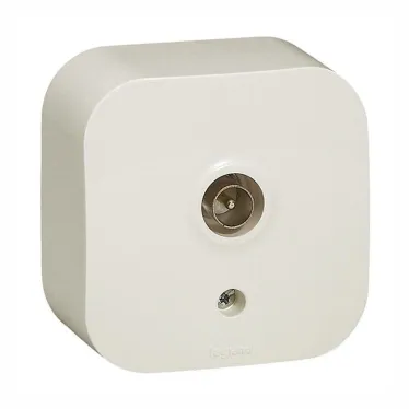 Quteo Радио розетка наружная бежевая