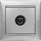 VALENA Розетка телевизионная ТV звезда в рамку 2400мГц 1.5дБ алюминий