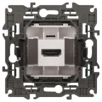 Розетка HDMI, Эра Elegance, алюминий, 14-3114-03