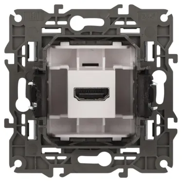 Розетка HDMI, Эра Elegance, алюминий, 14-3114-03