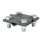 Зажим крестовидный прут-прут (пластина 57x57мм) HZ PROxima