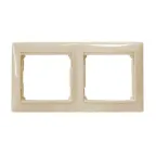 VALENA Рамка 2 поста горизонтальная слоновая кость