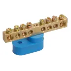 Шина N ноль на одном угловом изоляторе ШНИ-6х9-8-У1-С