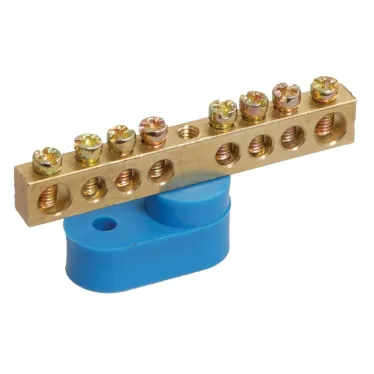 Шина N ноль на одном угловом изоляторе ШНИ-6х9-8-У1-С