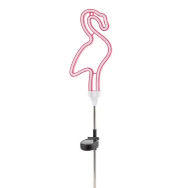 Садовый неоновый светильник Фламинго на солнечной батарее ERASF012-30