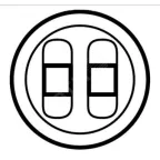 Celiane Сл. кость Накладка 2-ой аудиорозетки (2 мех 67311) | 066241 | Legrand