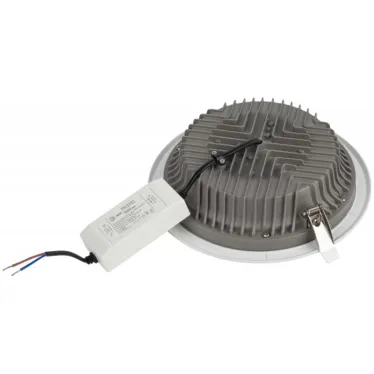 Светильник даунлайт светодиодный SDL-10-90-30K-W35 встраиваемый круглый 35Вт 3000K 3600Лм 228х228х66