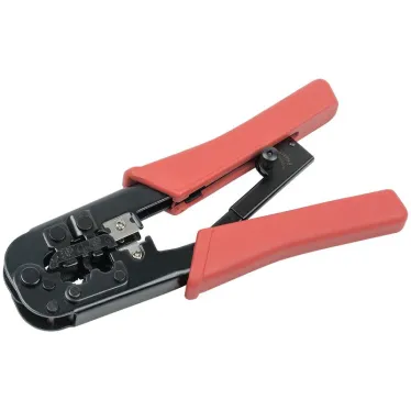 Инструмент обжимной для RJ-45/12/11 с храповым механизмом