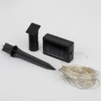 Садовая гирлянда ERASF22-42 на солнечной батарее Нить теплый свет 100 microLED, 10 м